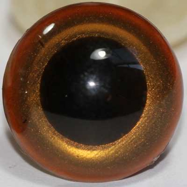1 Paar Sicherheitsaugen dukatengold metallic