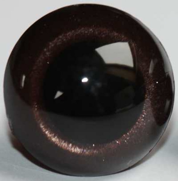 1 Paar Sicherheitsaugen kakao metallic