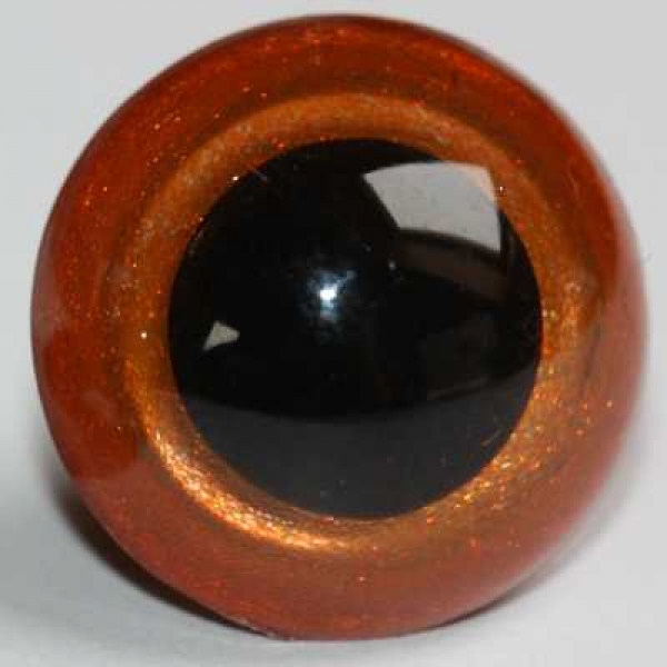 1 Paar Sicherheitsaugen orangegold metallic