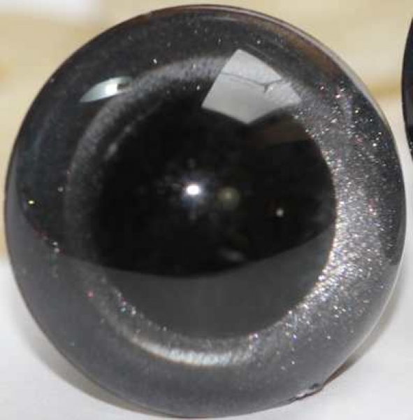 1 Paar Sicherheitsaugen zinn metallic