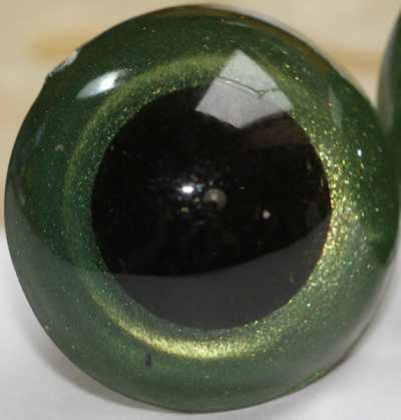 1 Paar Sicherheitsaugen farngrün metallic