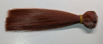 100 cm Kunsthaar Haare rotbraun ca. 15 cm lang