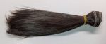 100 cm Kunsthaar Haare dunkelbraun ca. 15 cm lang