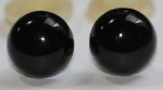 1 Paar Sicherheitsaugen 14 mm Teddyaugen schwarz durchgefärbt