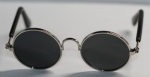 Brille Sonnenbrille 8 cm silber dunkle Gläser für Teddies oder Puppen Accessoire Requisite