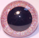 1 Paar Sicherheitsaugen Glitter Babyrosa