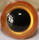 1 Paar Sicherheitsaugen Gold leuchtend metallic