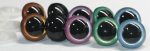 Sonderangebot: 5 Paar Sicherheitsaugen 21 mm metallic