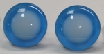 1 Paar Sicherheitsaugen trapezoid 25 mm blau/nachtleuchtend blau mit nachtleuchtender Pupille