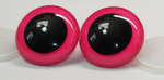 Sicherheitsaugen Unikat neon Pink nachtleuchtend Holo 50 mm
